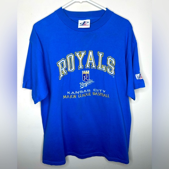 Logo Athletic Other - Vintage 90s Kansas City Royals Embroidered Short Sleeve T Shirt KC Blue Sz Large